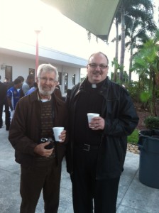 Bob Townsend and Fr. First UU Congregation of the Palm Beaches at MLK Jr Breakfast