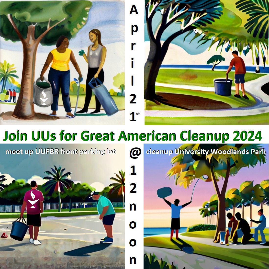 Great American Cleanup 2024 of University Woodlands Park